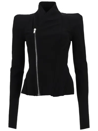 Rick Owens Princess Jersey Jacket In Black