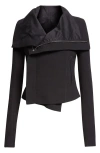 Rick Owens Giacca Virgin Wool Biker Jacket In Black