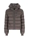 Rick Owens Gimp Padded Down Jacket In Re-nylon In Brown