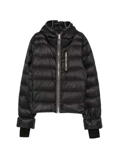 Rick Owens Black Porterville Sealed Down Jacket In 09 Black