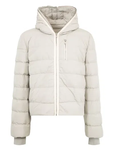 Rick Owens Gimp Hooded Jacket In White