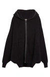 Rick Owens Mens Black Gimp Oversized Stretch-woven Hoody In Black