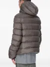 Rick Owens Gimp Padded Down Jacket In Re-nylon In Brown
