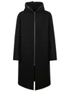 Rick Owens Gimp Mac Coat In Black