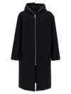 Rick Owens Oversized Wool Coat In Black