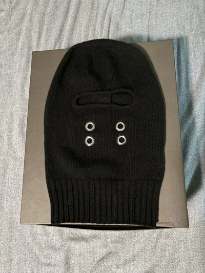 Pre-owned Rick Owens Gimp Mask In Black