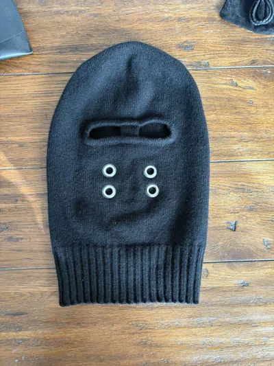Pre-owned Rick Owens Gimp Mask In Black