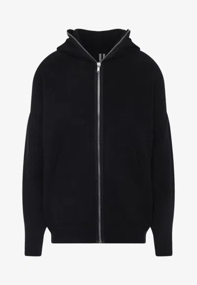 RICK OWENS GIMP ZIP-UP HOODED SWEATSHIRT