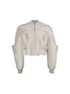 Rick Owens Girdered Bomber Cropped Jacket