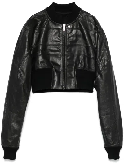 Rick Owens Girdered Jacket In Black