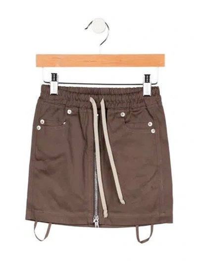 Pre-owned Rick Owens Babies' Girls' Skirt In Neutral