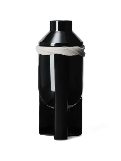 Rick Owens Glass Vase Candle In Black