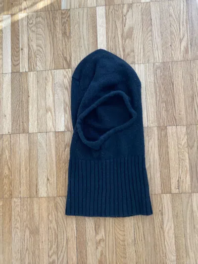 Pre-owned Rick Owens Gleam A/w 10 Balaclava In Black