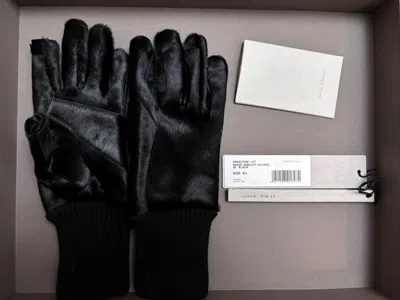 Pre-owned Rick Owens Gloves Size8.5 In Black