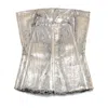 Rick Owens Women Bustier With Crackle Effect