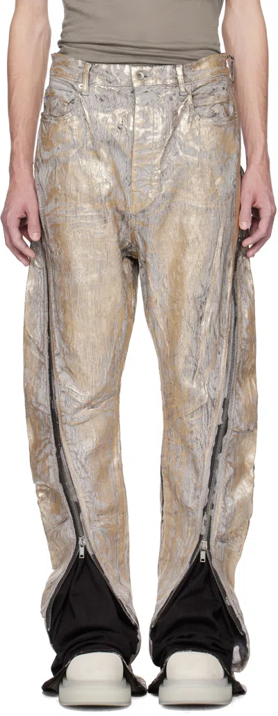 RICK OWENS GOLD HOLLYWOOD BOLAN BANANA JEANS
