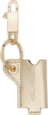 Rick Owens Gold Hollywood Mini Lighter Holder Keychain In 02 Gold