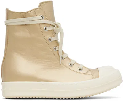 Rick Owens Gold Hollywood Sneakers