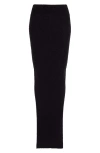 Rick Owens Gonna In Maglia Alpaca Blend Pillar Sweater Skirt In Black