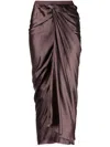 Rick Owens Gonna Wrap-design Skirt In Violett