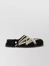 Rick Owens Granola Crisscross Straps Mule Sandals In Black