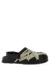 Rick Owens Megalace Mule Granola Black Leather Sandals In Black