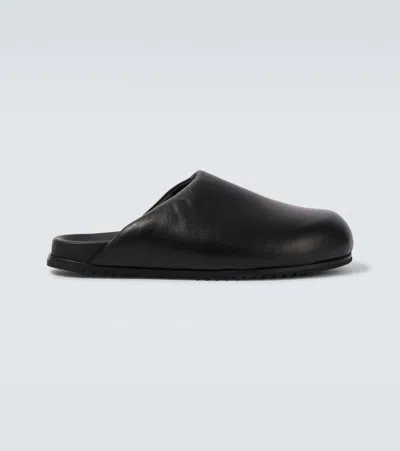 RICK OWENS GRANOLA LEATHER MULES