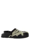 Rick Owens Crisscross Black Leather Sandals With Ankle Strap In Black