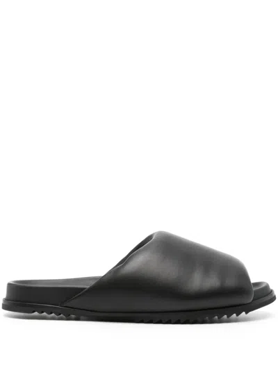 Rick Owens Man Sandals Black Size 9 Leather