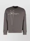 Rick Owens Graphic Print Cotton Crew-neck Sweatshirt