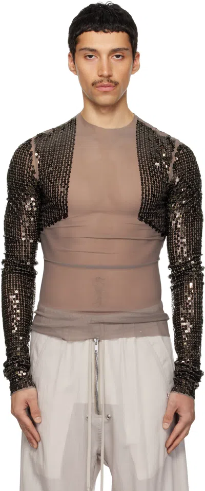 Rick Owens Gray & Bronze Temple Dennis T Top