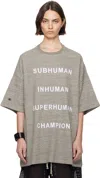 Rick Owens Gray Champion Edition Tommy T-shirt