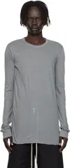 Rick Owens Gray Concordians Basic Ls T-shirt In Gray
