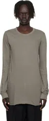 Rick Owens Gray Concordians Basic Ls T-shirt In Neutral