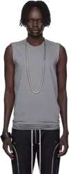 Rick Owens Gray Concordians Basic Tank Top In Gray