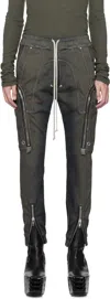 Rick Owens Gray Concordians Bauhaus Cargo Pants In Green