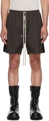 Rick Owens Gray Concordians Bela Boxer Shorts In Green