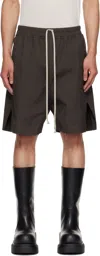 Rick Owens Gray Concordians Boxer Shorts In Brown