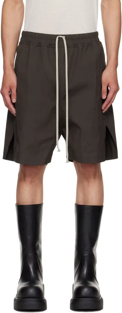 Rick Owens Gray Concordians Boxer Shorts In Brown