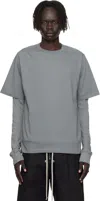 Rick Owens Gray Concordians Brad T-shirt In Gray