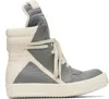 Rick Owens Gray Concordians Geobasket Sneakers