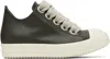 Rick Owens Black Concordians Jumbolace Low Sneaks Sneakers In Gray