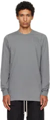 Rick Owens Gray Concordians Level Ls T-shirt In Gray