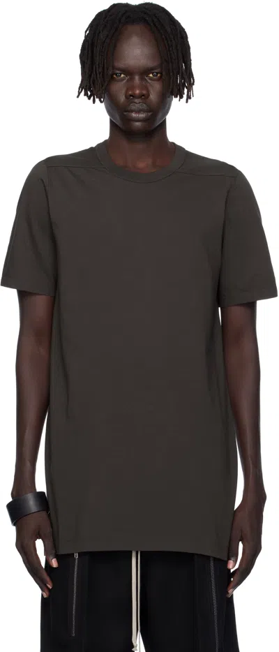 Rick Owens Gray Concordians Level T-shirt In Brown