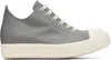 Rick Owens Gray Concordians Low Sneaks Sneakers In Gray