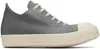 Rick Owens Gray Concordians Low Sneaks Sneakers In Gray