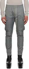 Rick Owens Gray Concordians Mastodon Megacargo Cargo Pants In Gray