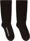Rick Owens Gray Concordians Mid Calf Socks