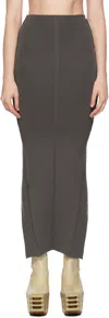 Rick Owens Gray Concordians Pillar Maxi Skirt