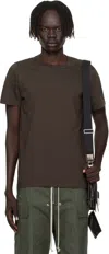 Rick Owens Gray Concordians Short Level T-shirt In Brown